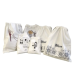 Fabric Shoe Bag with First Aid, Wash, Wear & Gadgets Bag