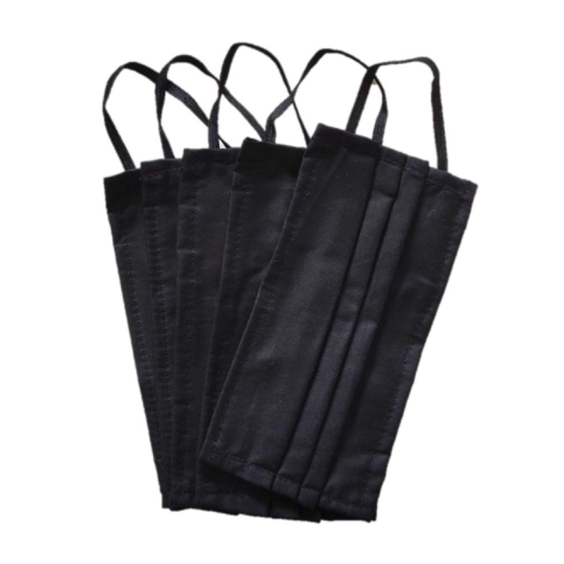 Arka Cotton Protective Face Mask Black (Set of 6) (Black)